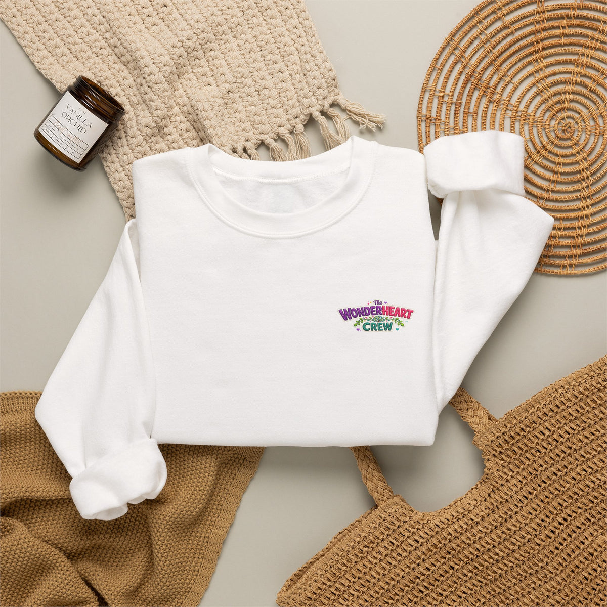 Wonderheart Crew - Crewneck Sweatshirt - Group on Back