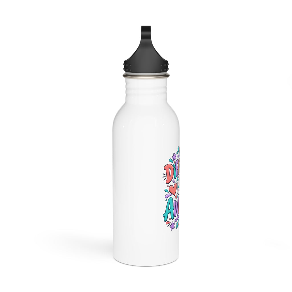 Different is Awesome - Motivational Stainless Steel Bottle