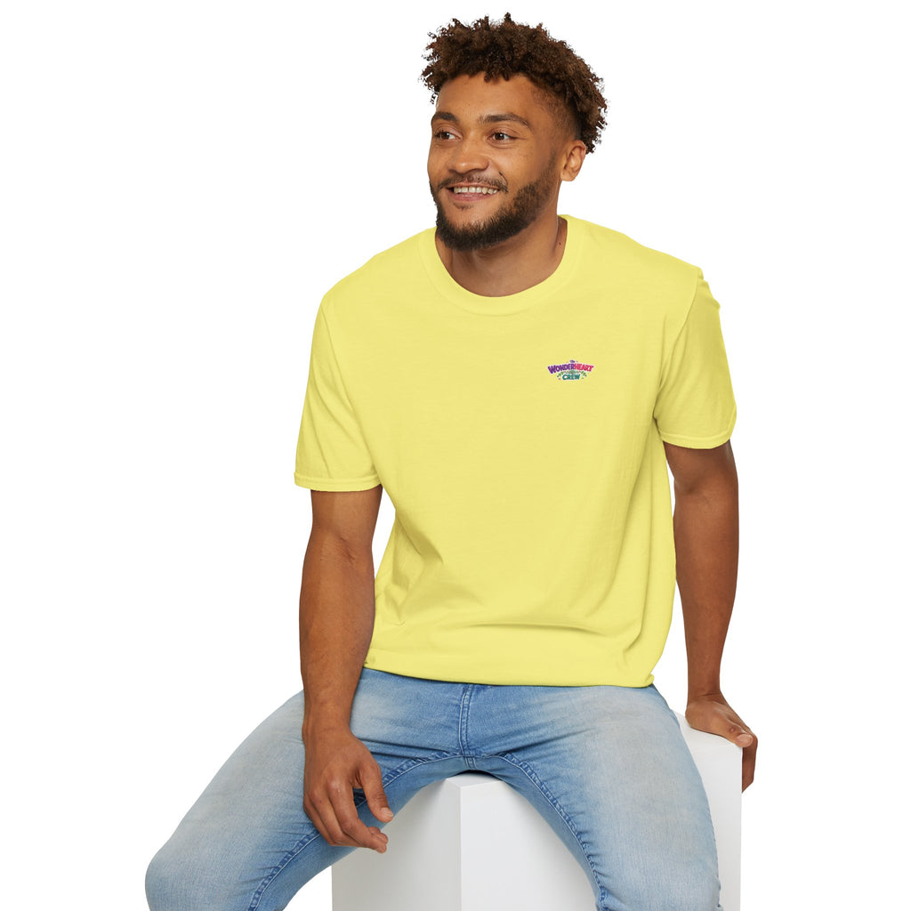 Wonderland Crew Logo - Unisex Minimal Retro Logo T-Shirt