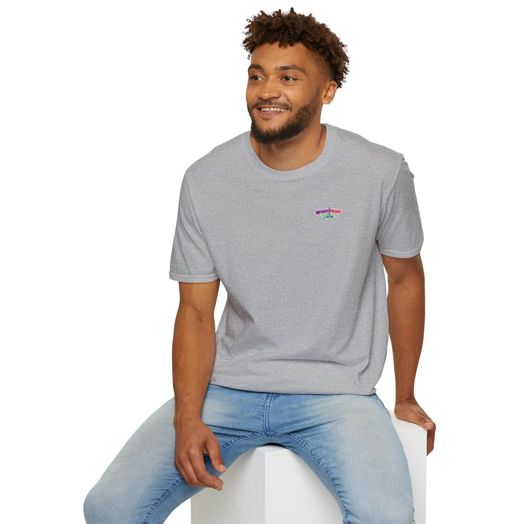 Wonderland Crew Logo - Unisex Minimal Retro Logo T-Shirt