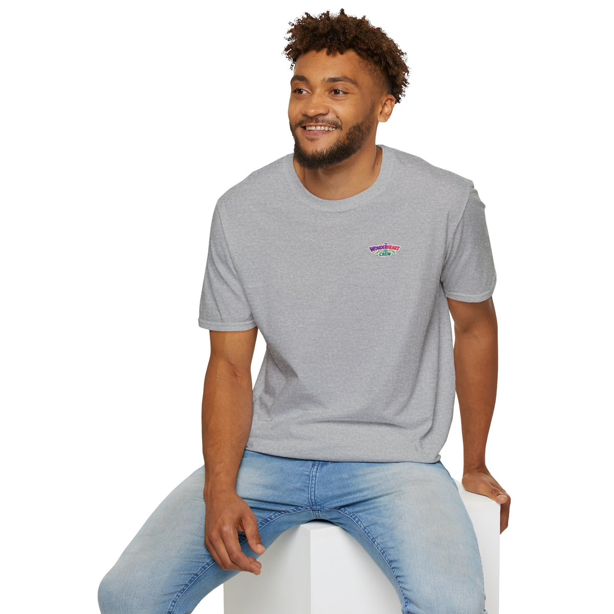Wonderland Crew Logo - Unisex Minimal Retro Logo T-Shirt