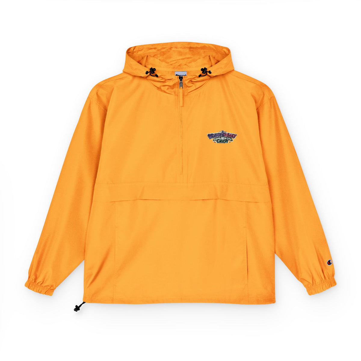 Packable Anorak Jacket Lightweight Hooded Windbreaker with Wonderheart Crew Logo