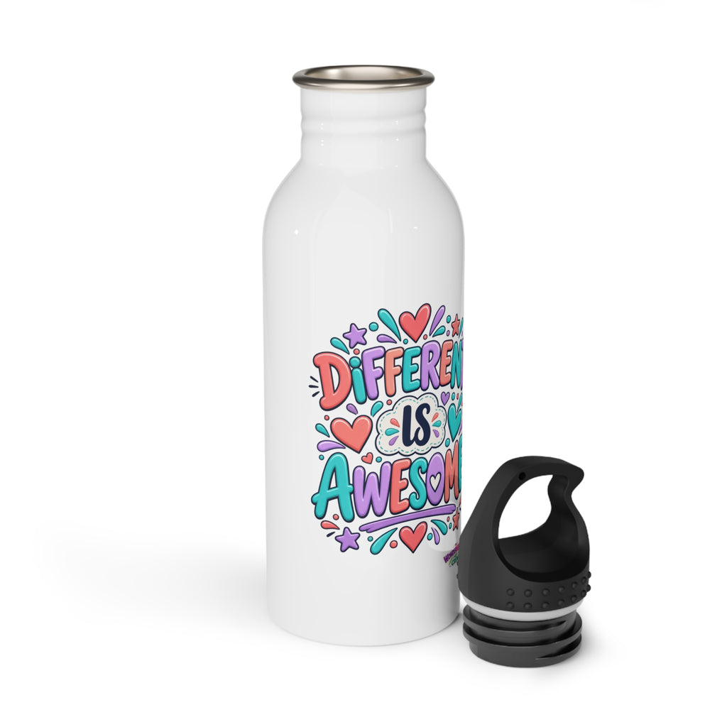 Different is Awesome - Motivational Stainless Steel Bottle