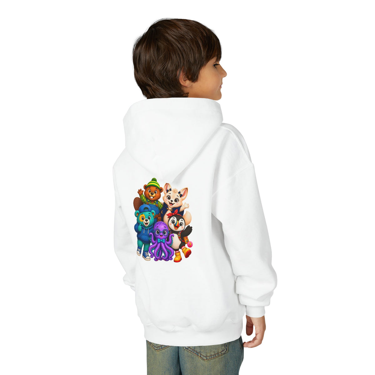 Wonderheart Youth Hoodie - Group on Back