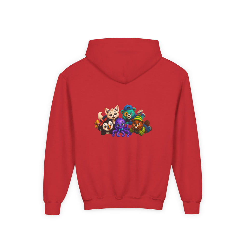 Wonderheart Youth Hoodie - Group Laying Down on Back