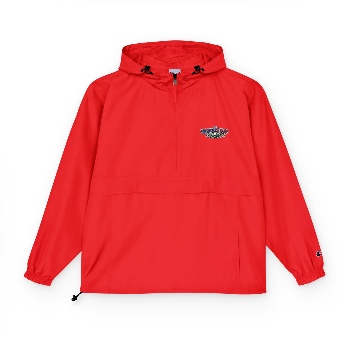 Packable Anorak Jacket Lightweight Hooded Windbreaker with Wonderheart Crew Logo