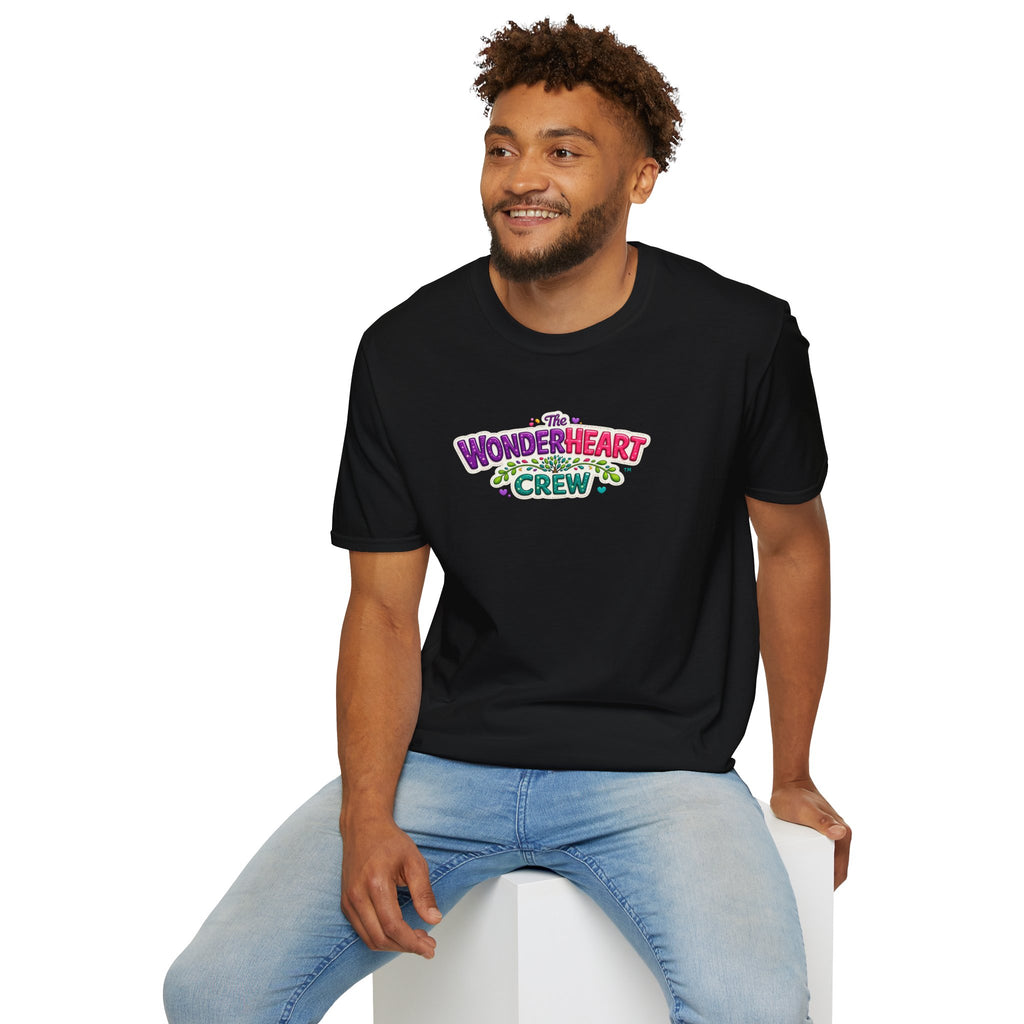 Wonderland Crew Large Logo - Unisex Minimal Retro T-Shirt
