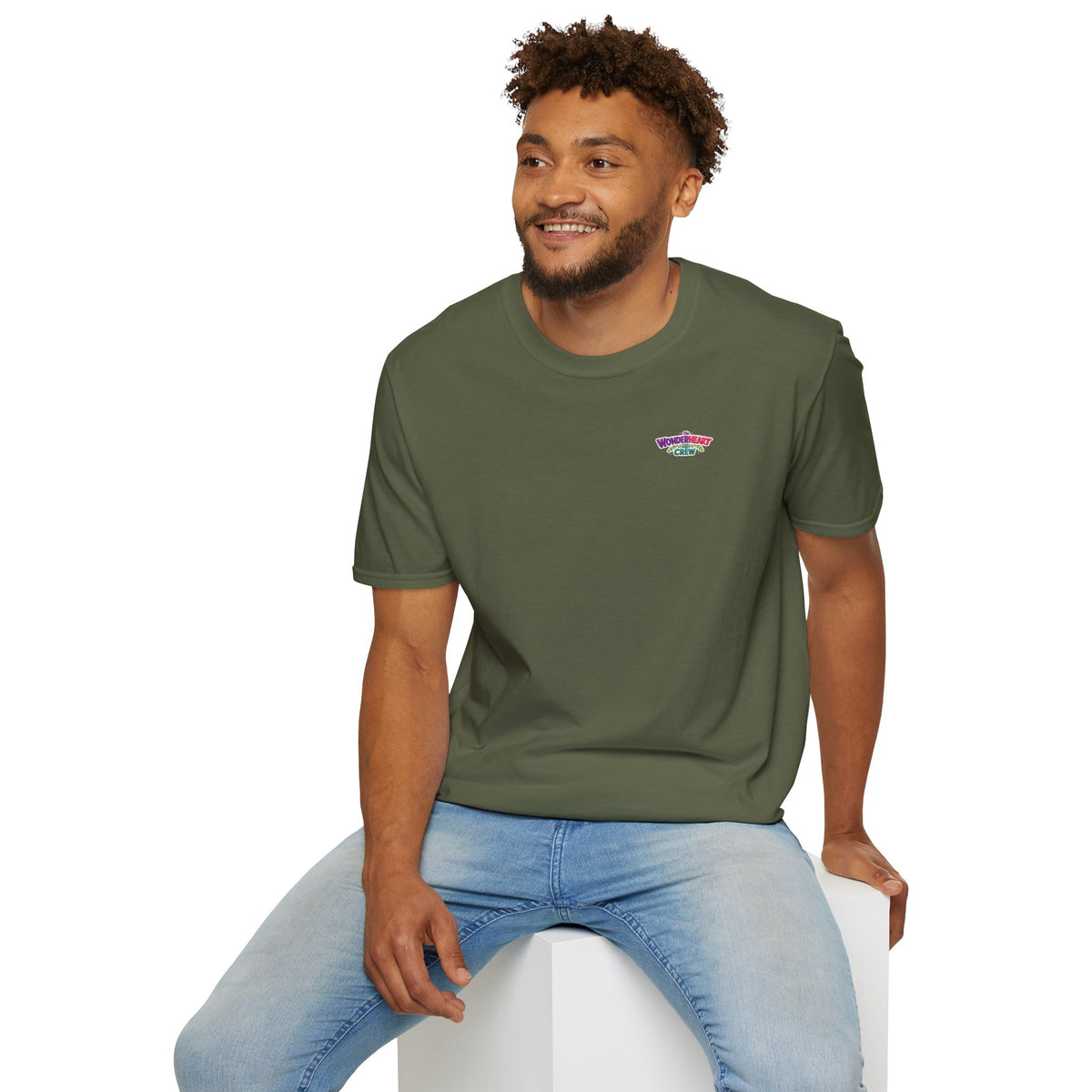 Wonderland Crew Logo - Unisex Minimal Retro Logo T-Shirt