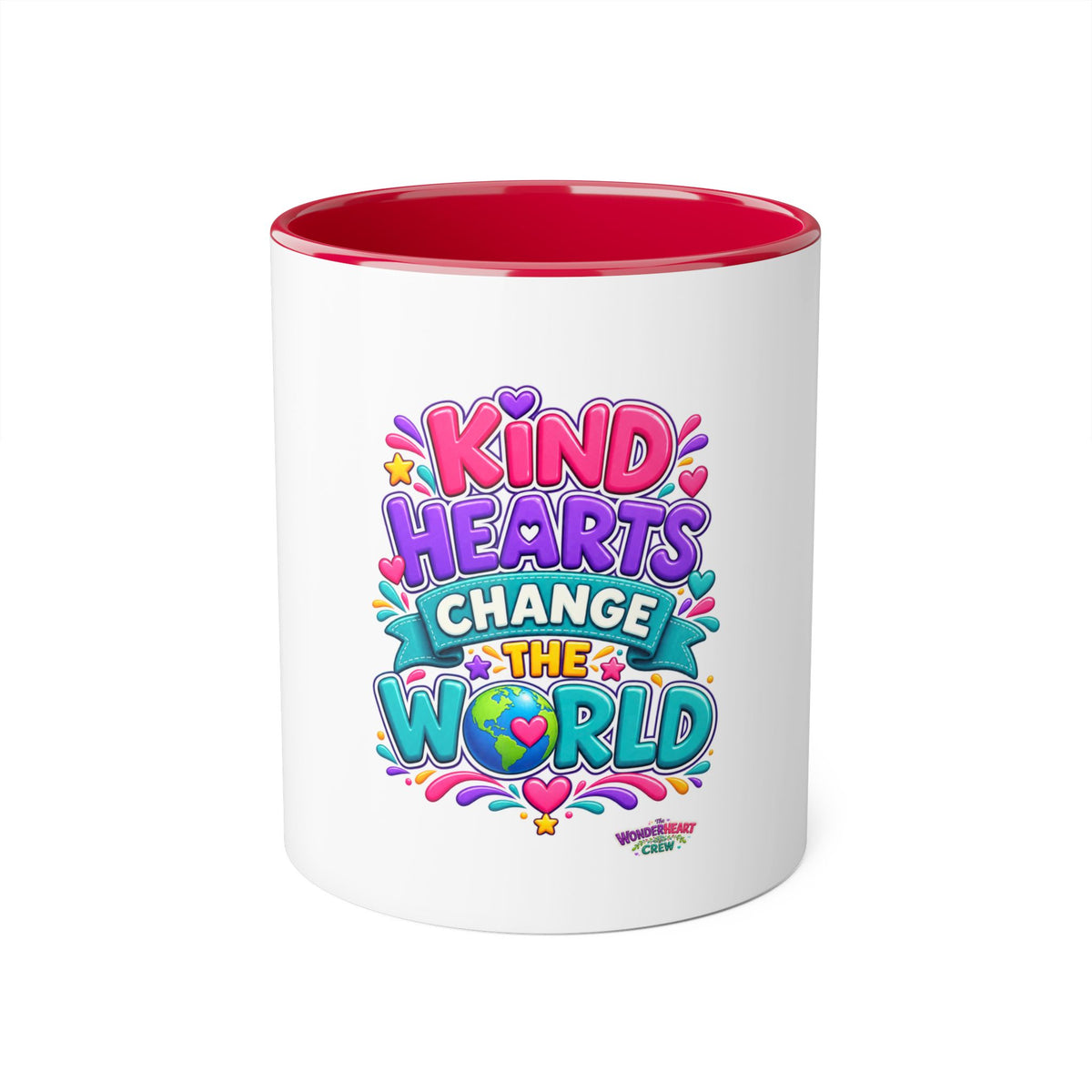 Kind Hearts Change the World - Inspirational 11oz Coffee Cup