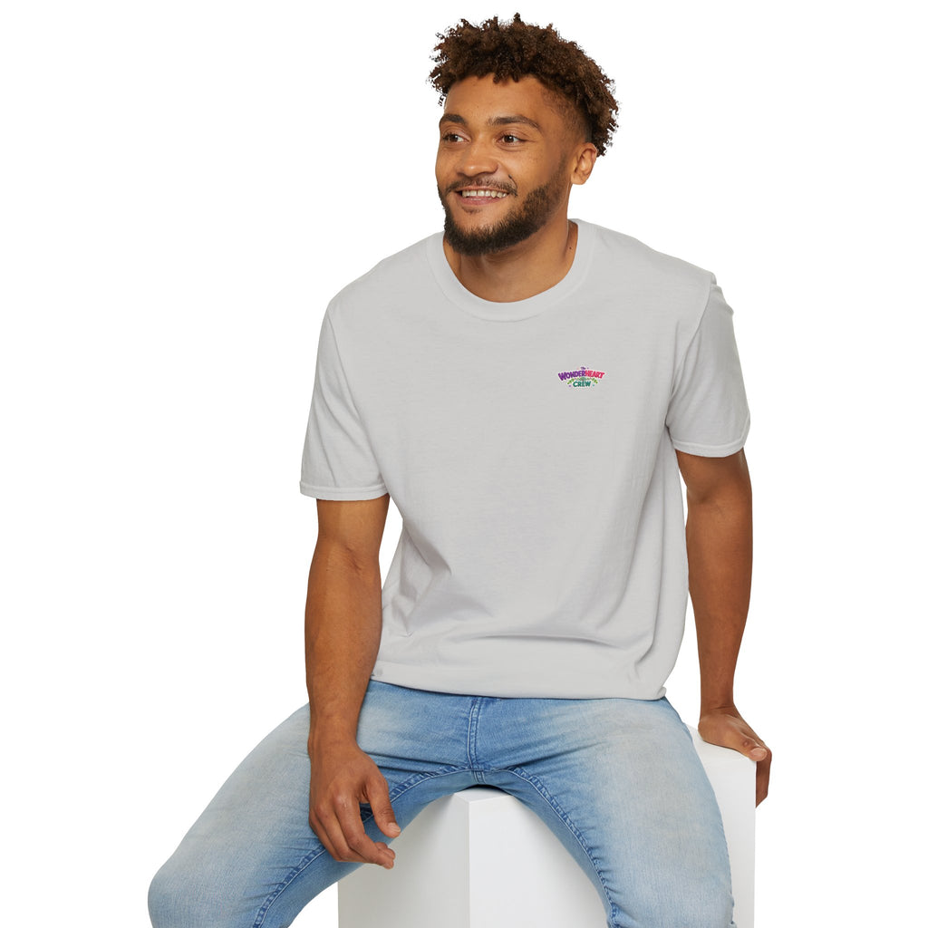 Wonderland Crew Logo - Unisex Minimal Retro Logo T-Shirt
