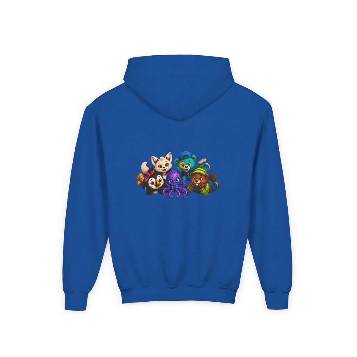 Wonderheart Youth Hoodie - Group Laying Down on Back