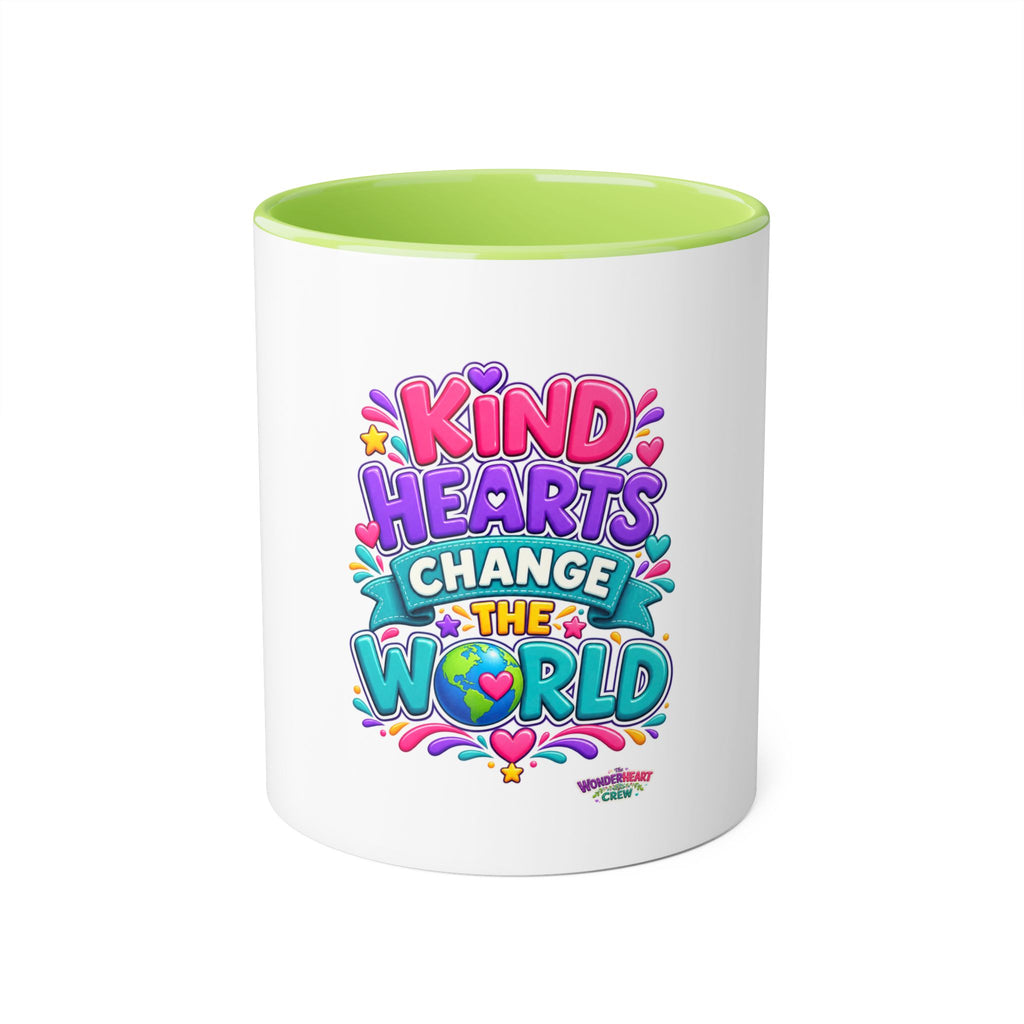 Kind Hearts Change the World - Inspirational 11oz Coffee Cup