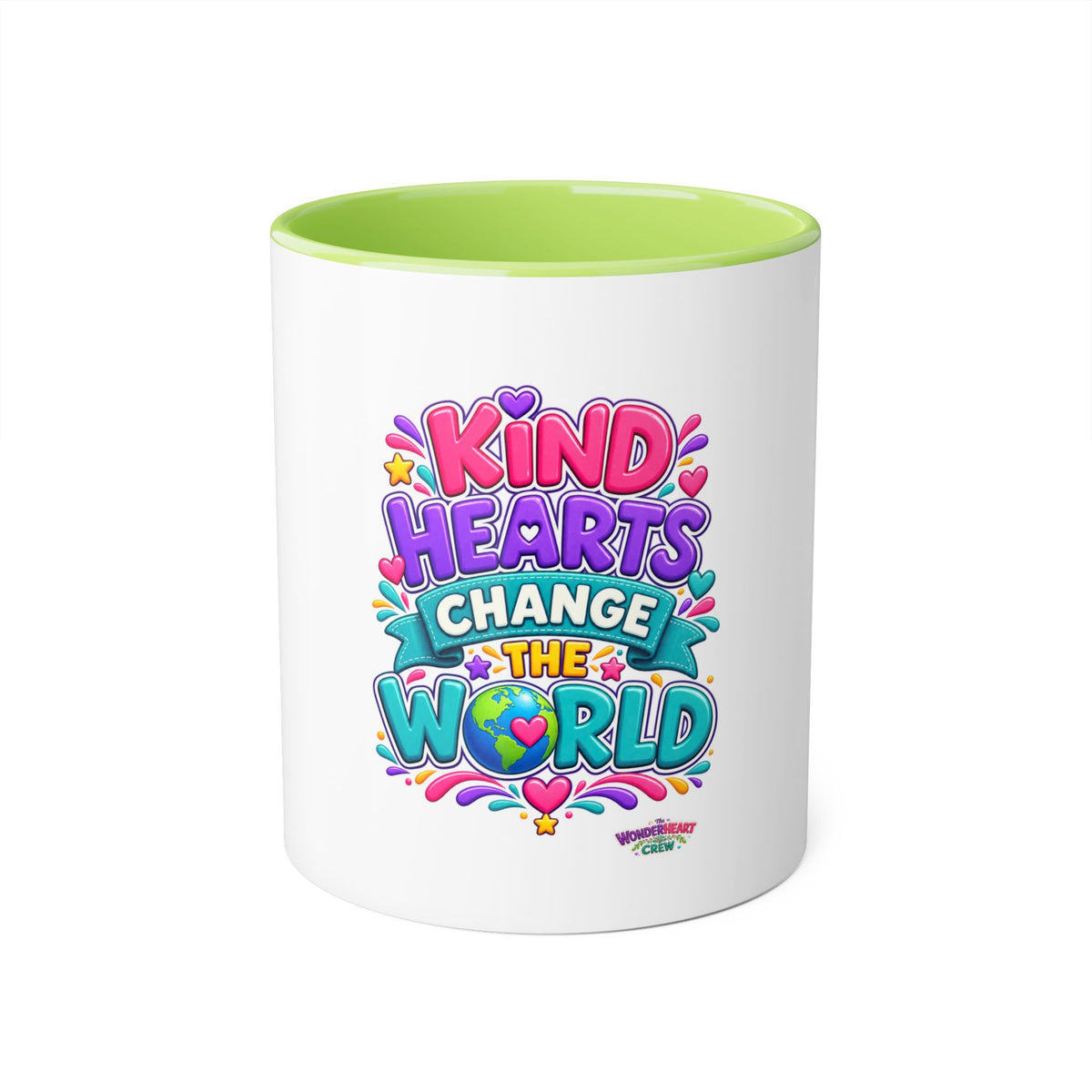 Kind Hearts Change the World - Inspirational 11oz Coffee Cup
