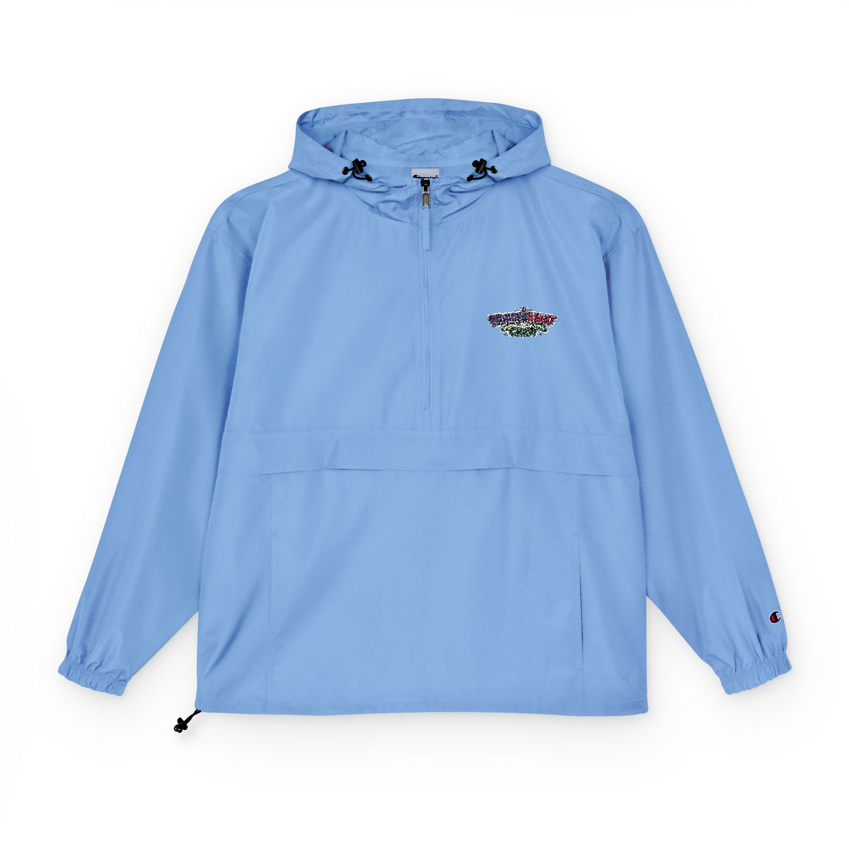 Packable Anorak Jacket Lightweight Hooded Windbreaker with Wonderheart Crew Logo