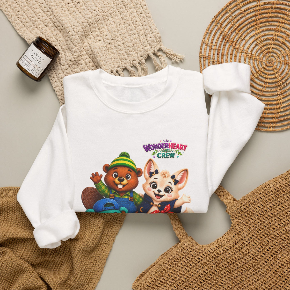 Wonderheart Crew - Sweatshirt - Group on Front