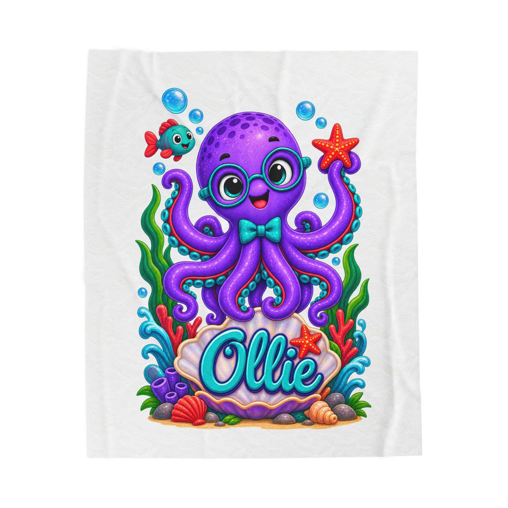 Ollie Velveteen Plush Blanket