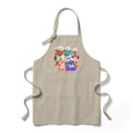 Cute Cartoon Chef Characters Apron – Colorful Kitchen Bib Apron for Baking & Cooking
