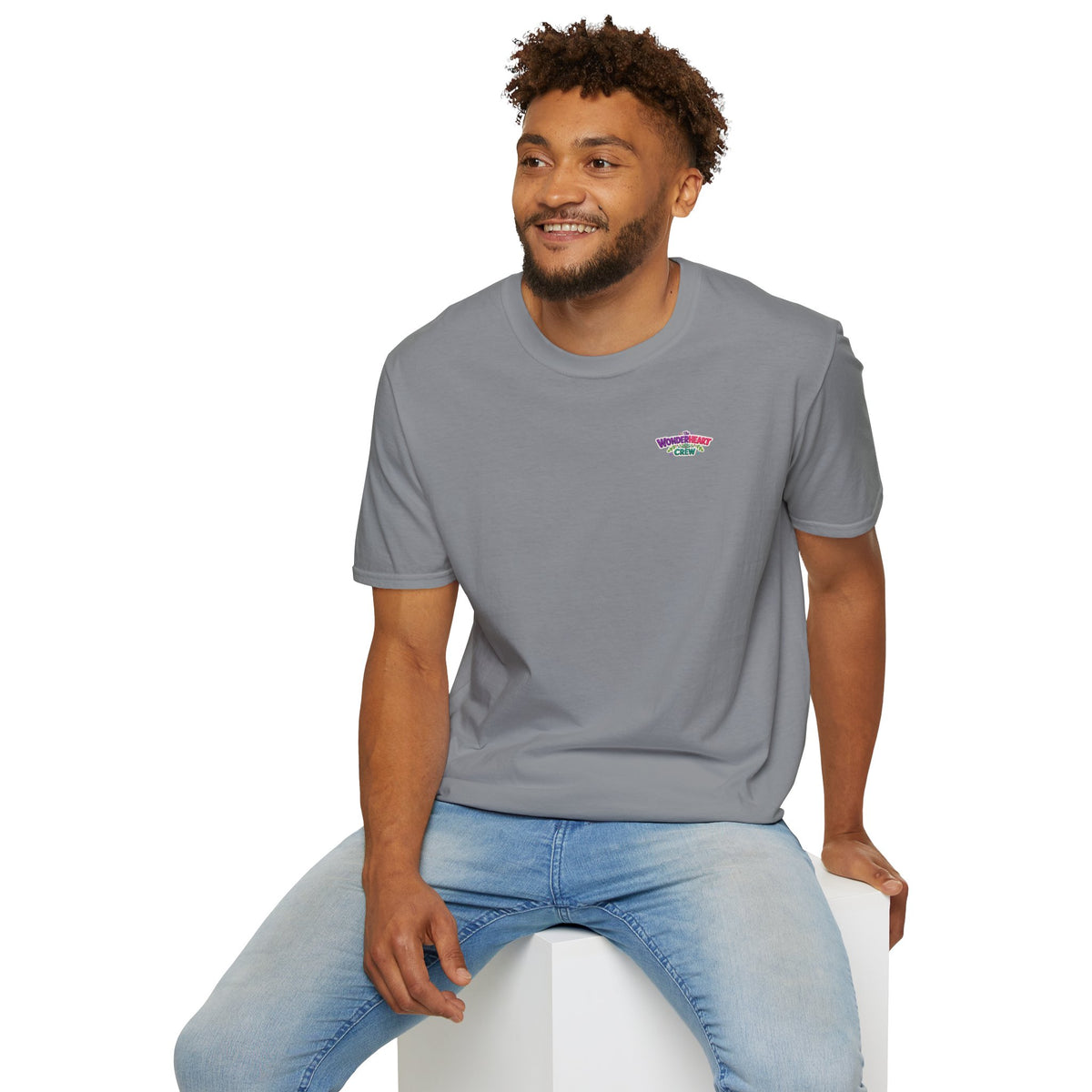 Wonderland Crew Logo - Unisex Minimal Retro Logo T-Shirt