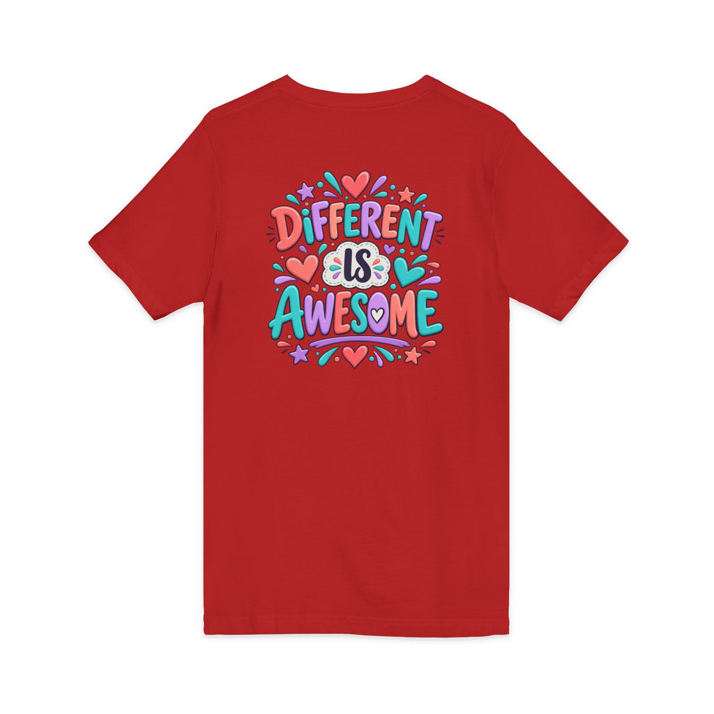 Different Is Awesome - V-Neck Tee