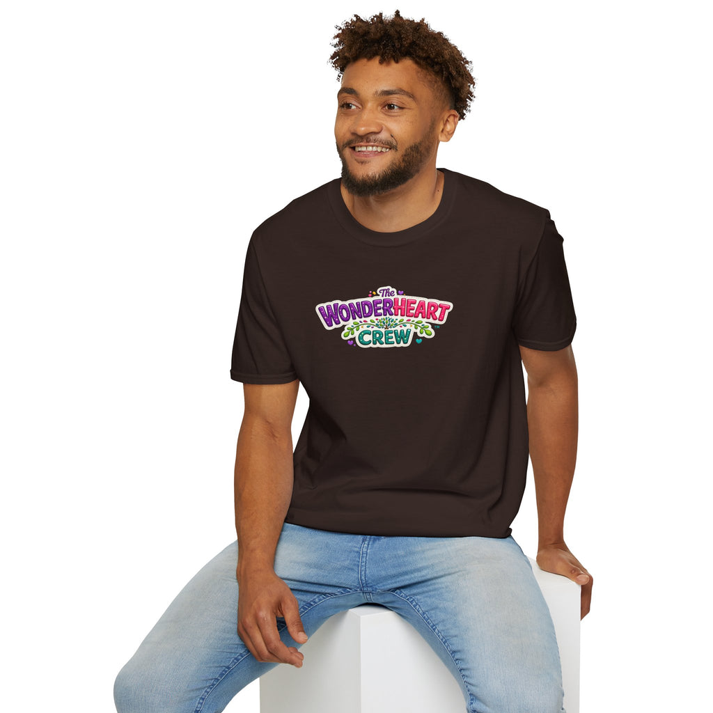 Wonderland Crew Large Logo - Unisex Minimal Retro T-Shirt