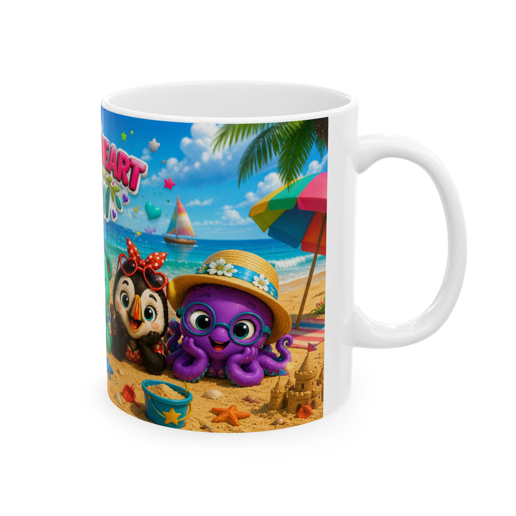 Wonderheart Crew Beach Ceramic Mug (11oz, 15oz)