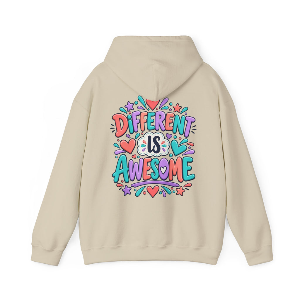 Different is Awesome -  Inspirational Hoodie