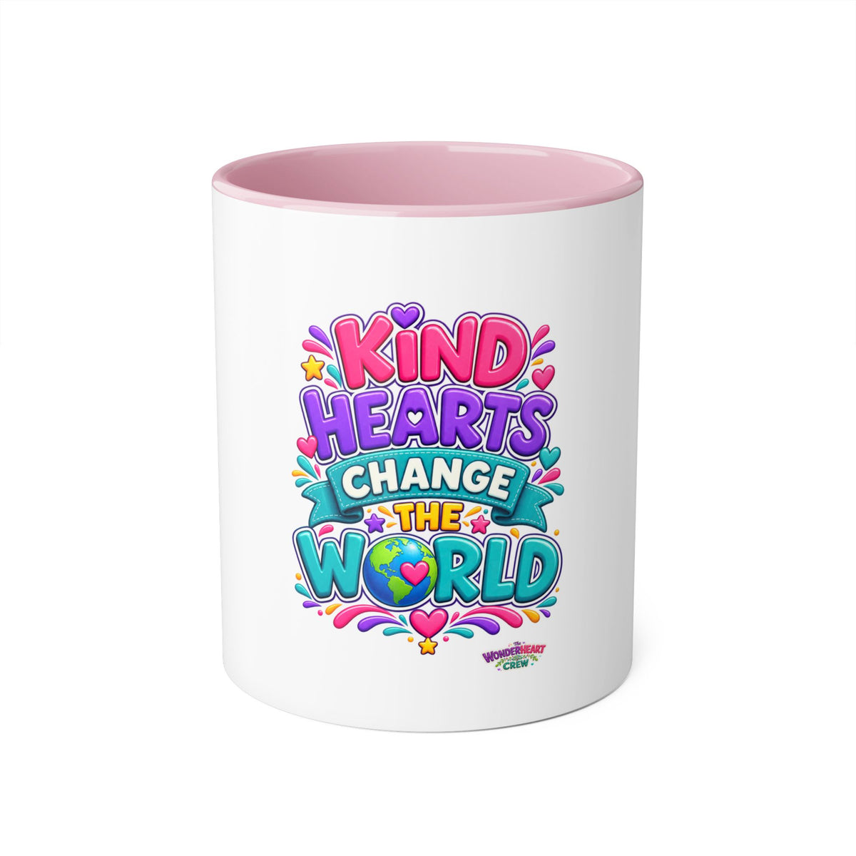 Kind Hearts Change the World - Inspirational 11oz Coffee Cup