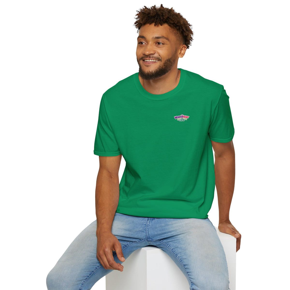 Wonderland Crew Logo - Unisex Minimal Retro Logo T-Shirt
