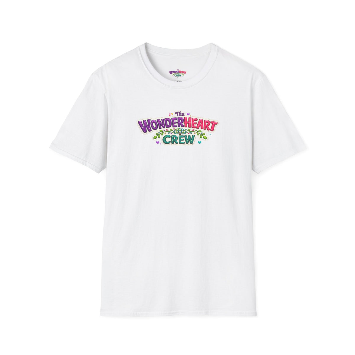 Wonderland Crew Large Logo - Unisex Minimal Retro T-Shirt