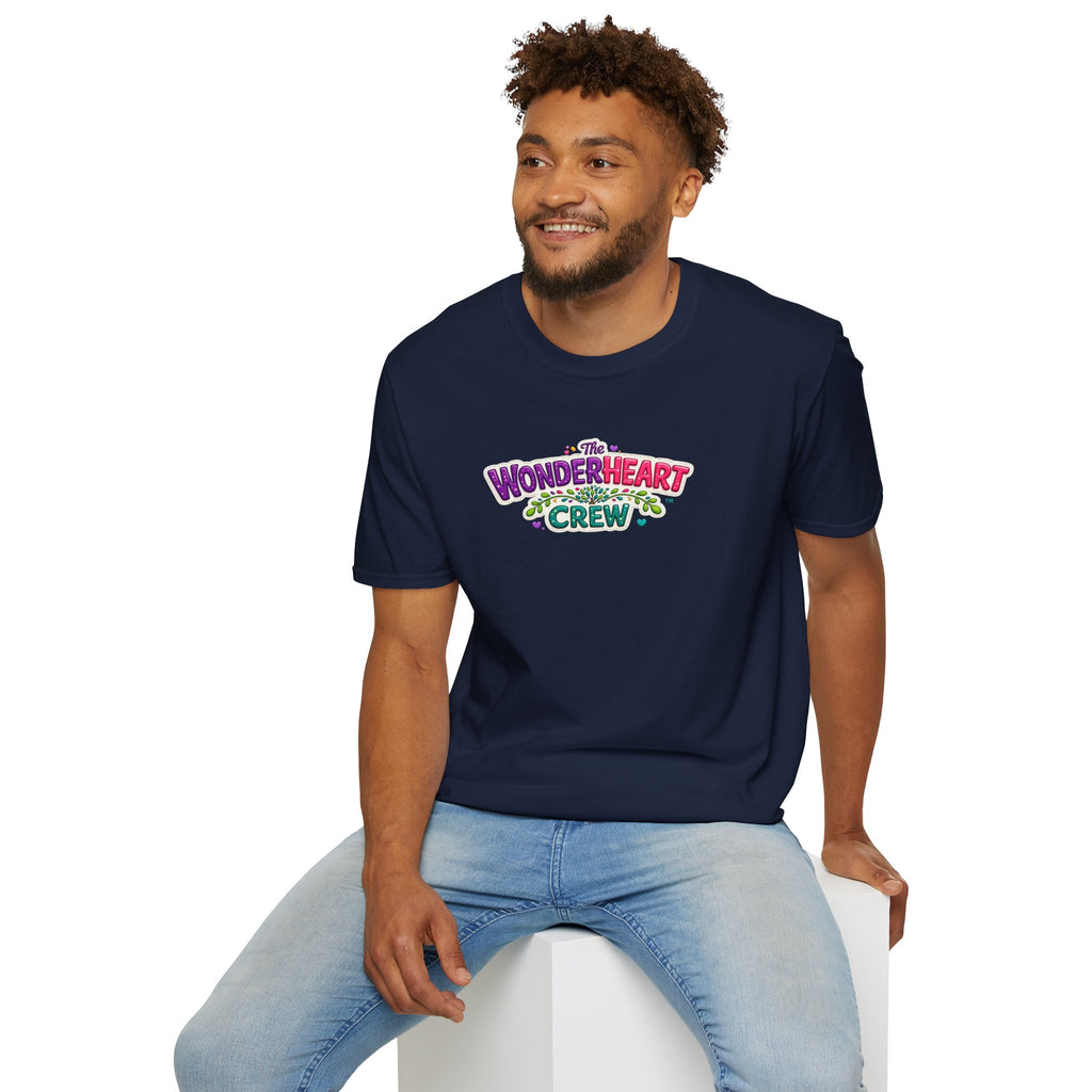 Wonderland Crew Large Logo - Unisex Minimal Retro T-Shirt