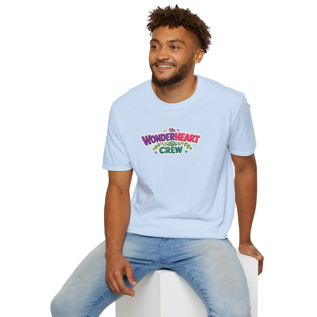 Wonderland Crew Large Logo - Unisex Minimal Retro T-Shirt