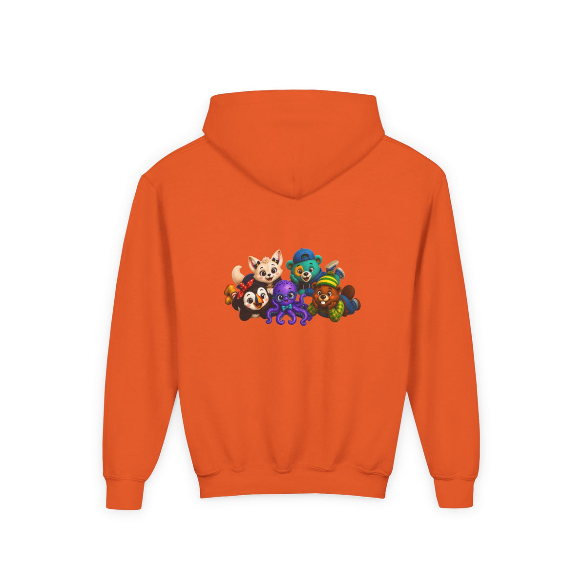 Wonderheart Youth Hoodie - Group Laying Down on Back