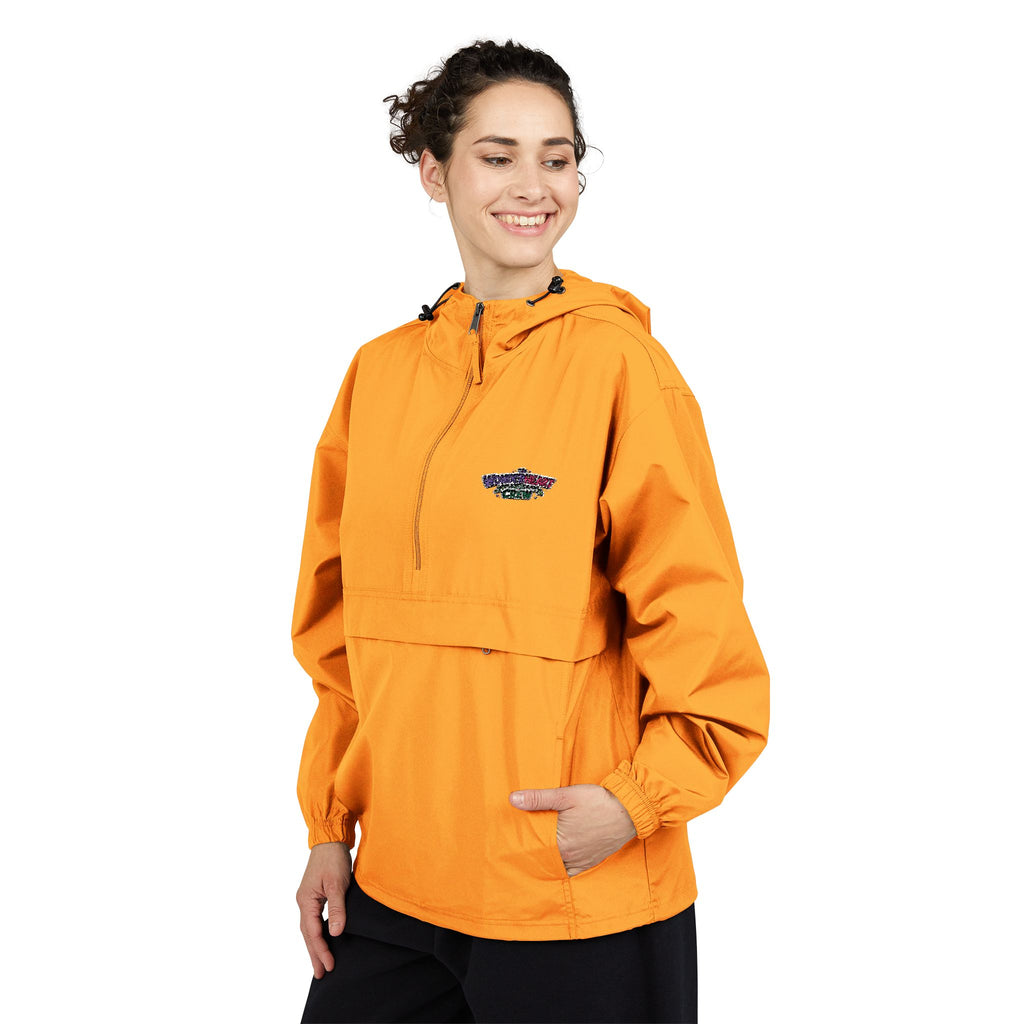 Packable Anorak Jacket Lightweight Hooded Windbreaker with Wonderheart Crew Logo
