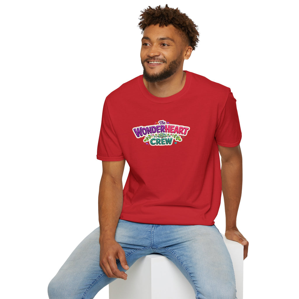 Wonderland Crew Large Logo - Unisex Minimal Retro T-Shirt