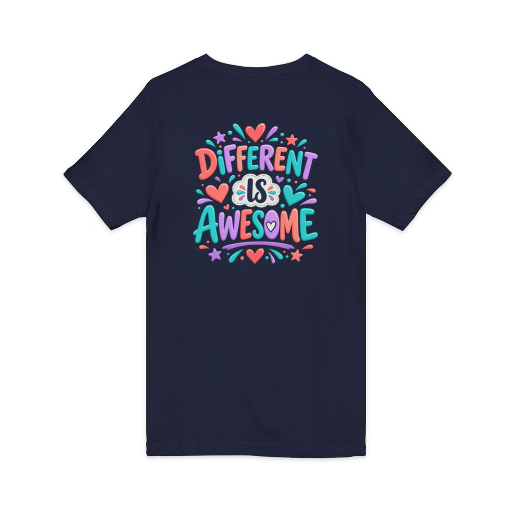 Different Is Awesome - V-Neck Tee