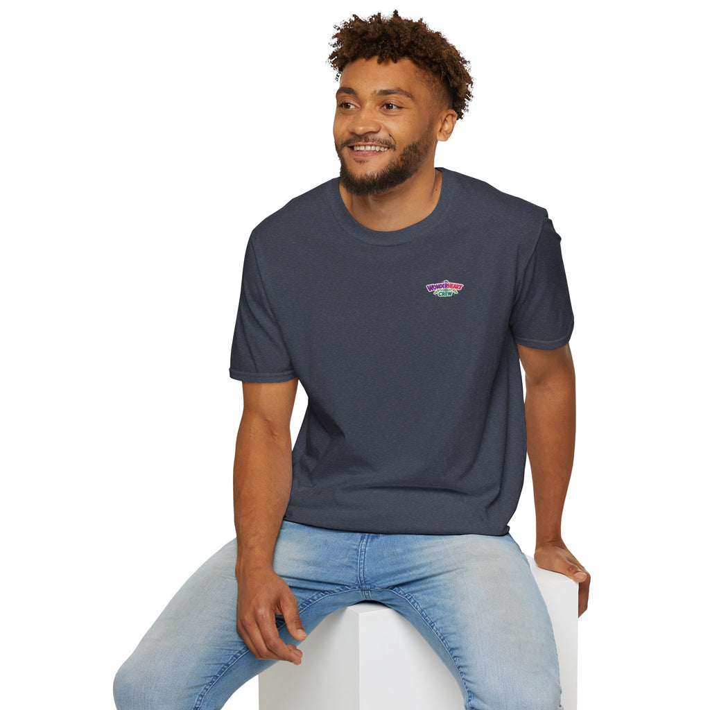 Wonderland Crew Logo - Unisex Minimal Retro Logo T-Shirt