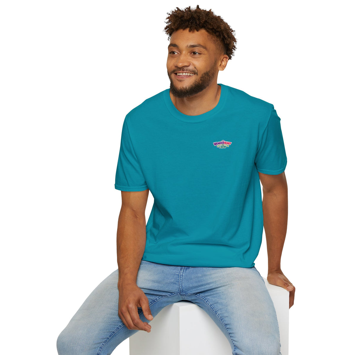 Wonderland Crew Logo - Unisex Minimal Retro Logo T-Shirt