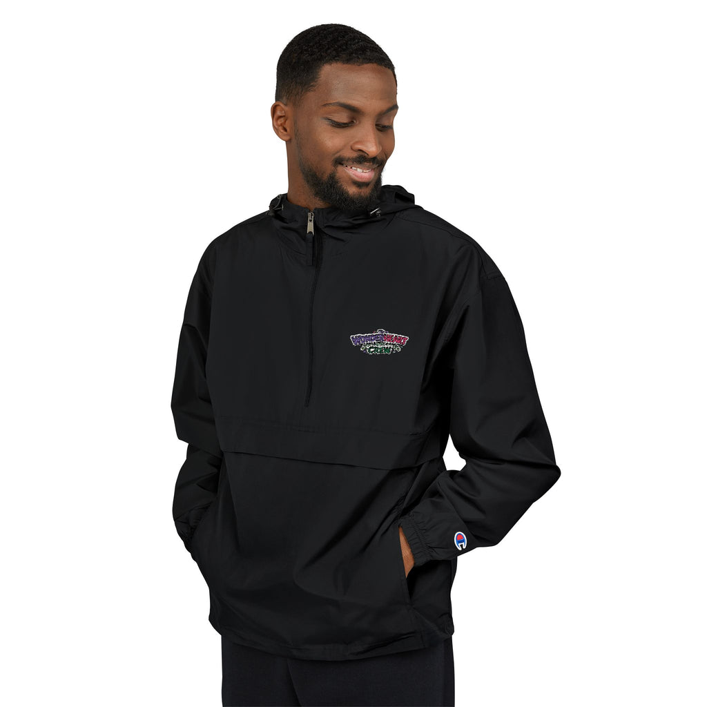 Packable Anorak Jacket Lightweight Hooded Windbreaker with Wonderheart Crew Logo