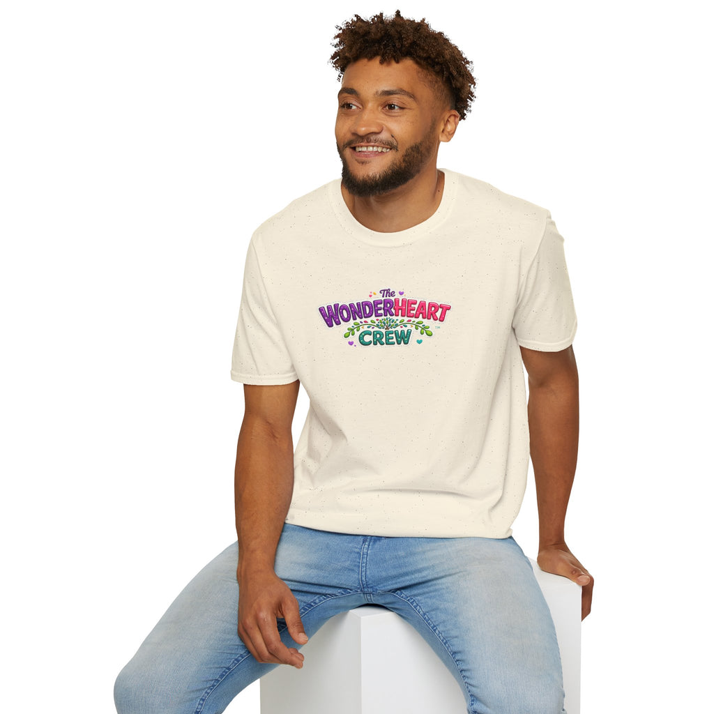 Wonderland Crew Large Logo - Unisex Minimal Retro T-Shirt