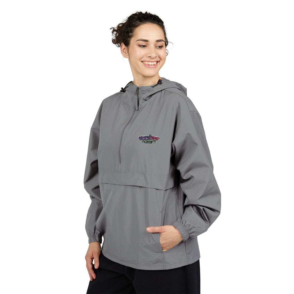 Packable Anorak Jacket Lightweight Hooded Windbreaker with Wonderheart Crew Logo