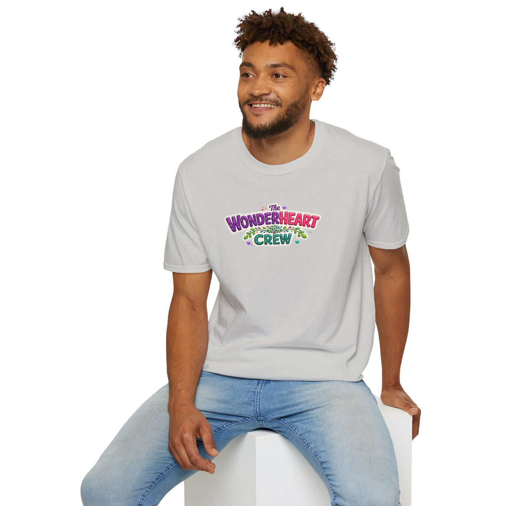 Wonderland Crew Large Logo - Unisex Minimal Retro T-Shirt