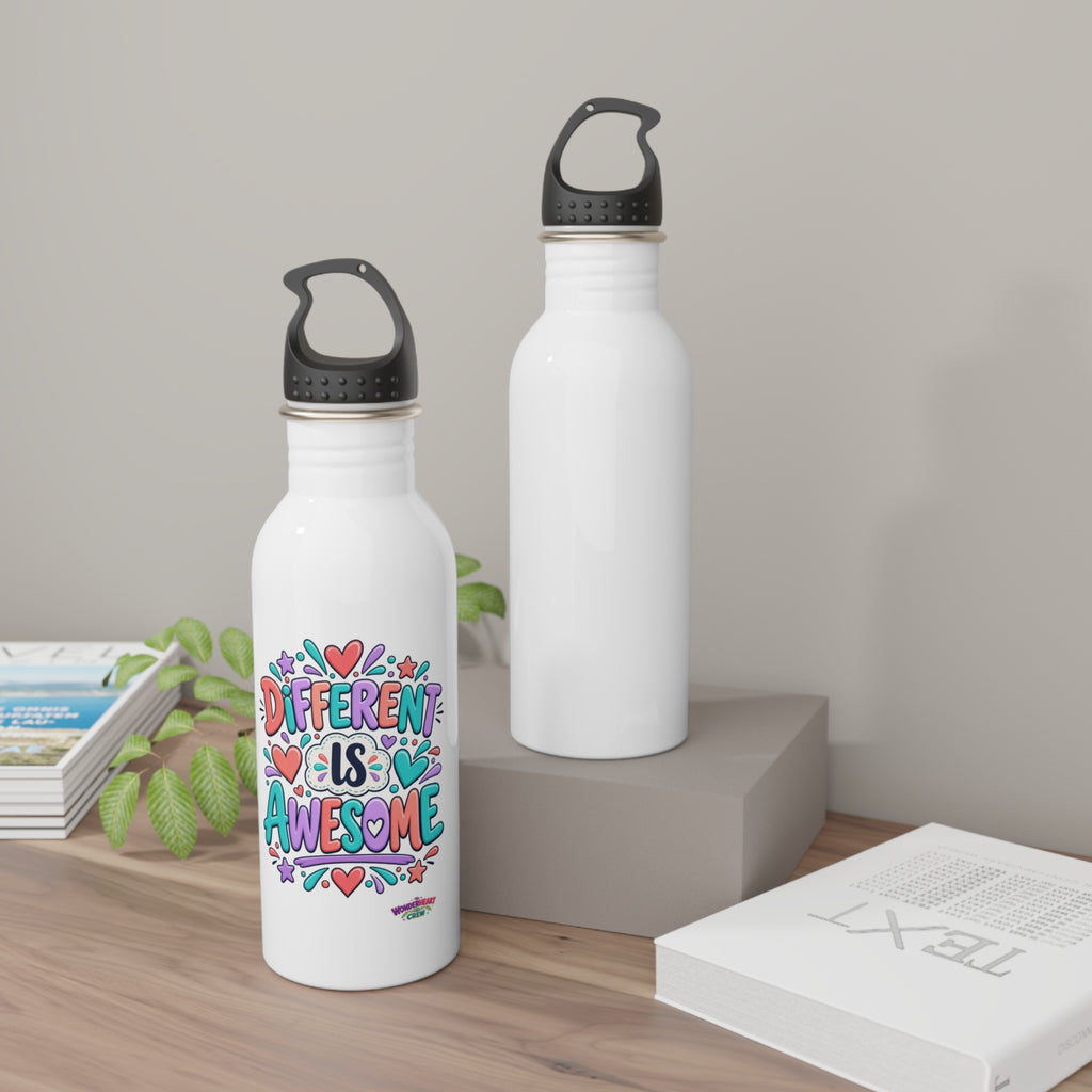 Different is Awesome - Motivational Stainless Steel Bottle