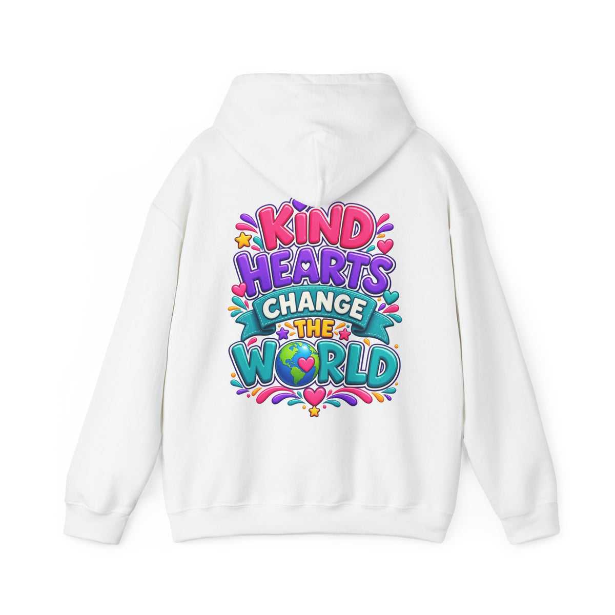Kind Hearts Change the World - Inspirational Hoodie