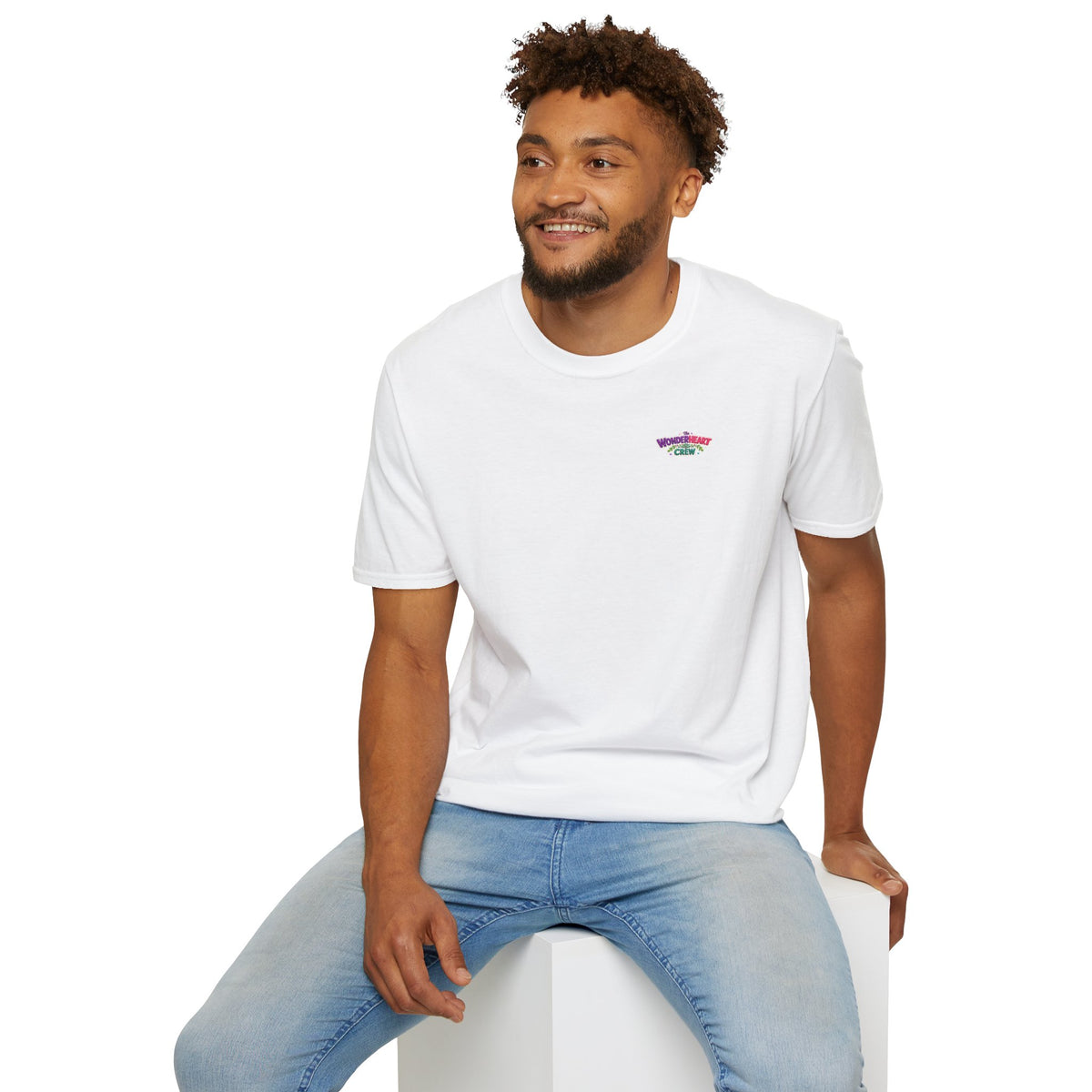 Wonderland Crew Logo - Unisex Minimal Retro Logo T-Shirt