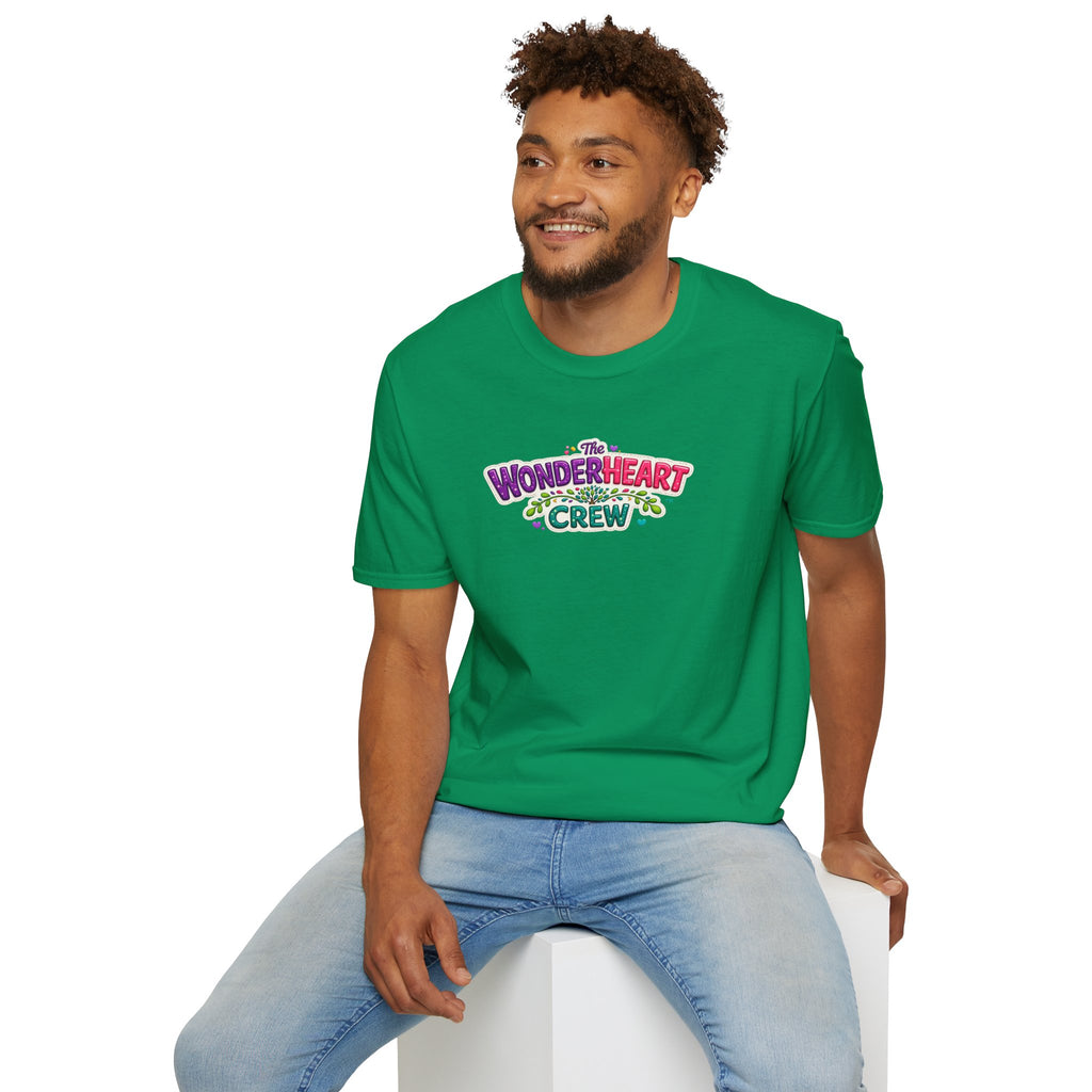 Wonderland Crew Large Logo - Unisex Minimal Retro T-Shirt