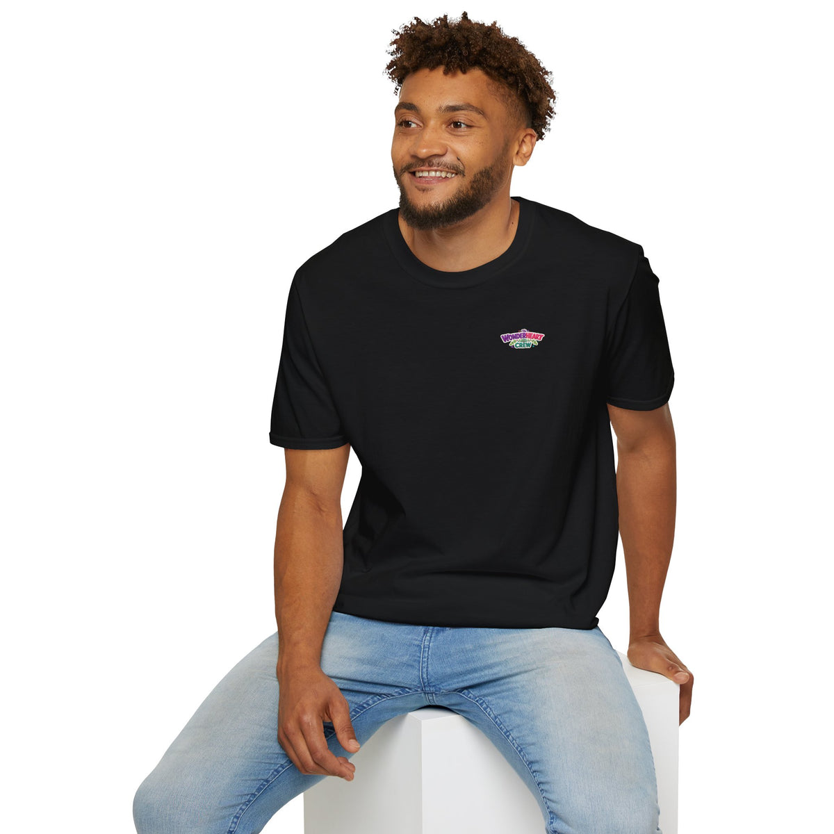 Wonderland Crew Logo - Unisex Minimal Retro Logo T-Shirt