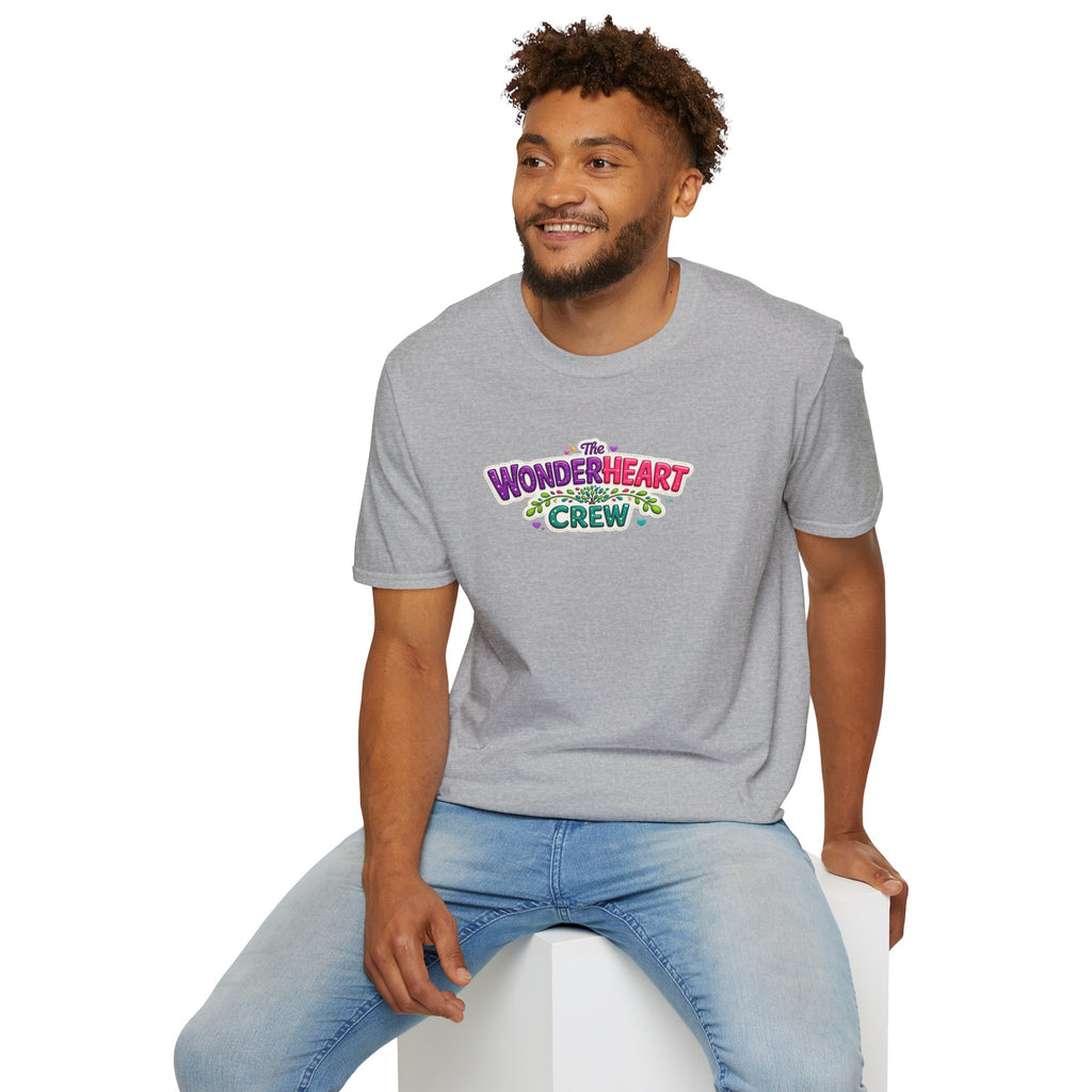 Wonderland Crew Large Logo - Unisex Minimal Retro T-Shirt