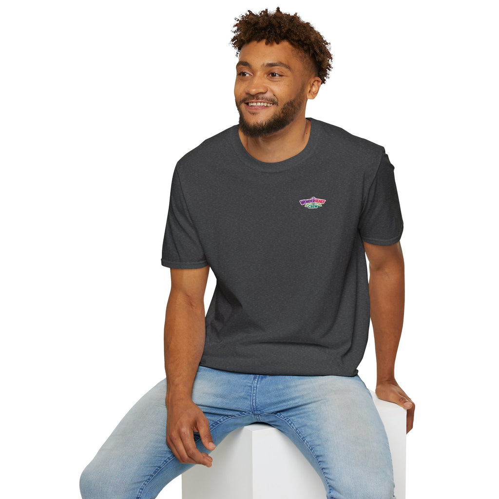 Wonderland Crew Logo - Unisex Minimal Retro Logo T-Shirt