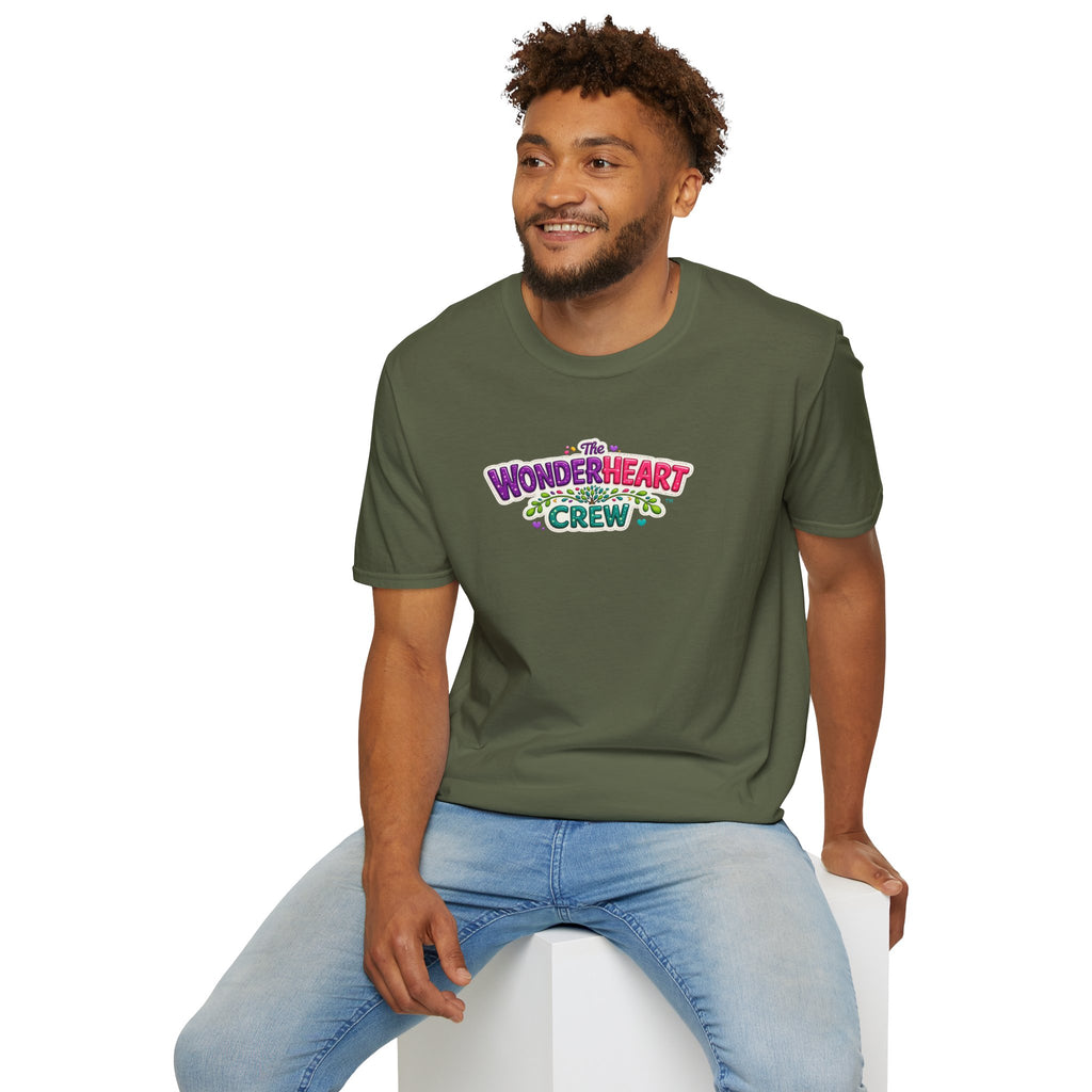 Wonderland Crew Large Logo - Unisex Minimal Retro T-Shirt