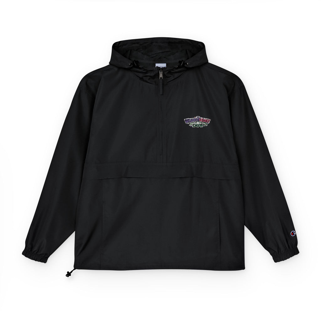 Packable Anorak Jacket Lightweight Hooded Windbreaker with Wonderheart Crew Logo